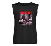 Casual Short Sleeve Tee Sweatshirt RATT Band Men's Shirt, Tees Sweater Fashion Short Sleeve Top Tee Sweatshirts Sleeveless T-Shirt Black