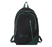 Casual Shoulder Corduroy Backpack Student Fashion Bag Womens Bag Youth Color Matching Layered Shoulder Bag Backpack for Boys Kindergarten (Black, One Size)