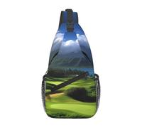 Casual Shoulder Crossbody Bag Scenic Hawaii Golf Tropical Rucksack Lightweight,Unisex Backpacks for Men Travel Hiking