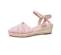 Casual Slip-on Sandals for Women - Breathable Open Toe Espadrilles Perfect Summer Shoes for Everyday Leisure Holiday, RD2, 7 UK