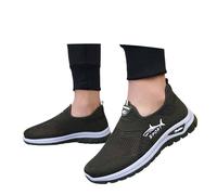 Casual Slip On Shoes with Breathable Knit Upper Sole for All Day Comfort Versatile Everyday Sneakers for Work Leisure Smooth Ride from Home to Work Green