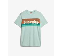 Casual striped T-shirt Superdry Gris 2XL