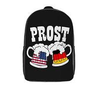 Casual Students Bookbag German USA Beer Travel Bag Waterproof Knapsack for Travel, Work, Camping, 42X32X14Cm