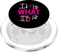 Casual Tee It is What It is Funny Graphic Top PopSockets PopGrip for MagSafe
