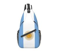 Casual Triangle Backpack Flag Of Argentina Shoulder Pack Sports Crossbody Bag For Gym, Camping, Travel