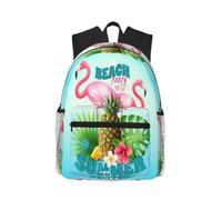 Casual Tropical Flamingo Backpack For Men And Women Lightweight Travel