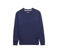 Casual twisted knit jumper for women Superdry Bleu XS