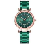 Casual Watch Stainless Strap Analog Wrist Watch Ladies Women's Watch Analog Watch (Green, One Size)