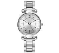 Casual Watch Stainless Strap Analog Wrist Watch Ladies Women's Watch Analog Watch (Silver, One Size)