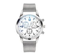 Casual Watch Watch Bracele Stainless Steel Quartz Watches Luxury Dial Men's Watch Amazing Smart Watch (C, One Size)