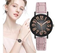 Casual Watches for Women,Korean Style Simple Casual Ladies Watch with Large | Womens Watch with Numbers, Ladies Large Face Watches for Small Wrists