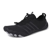 Casual Water Shoes,Summer Quick-Dry Barefoot Pool Swim Shoes Women,Comfy Breathable Aqua Surf Beach Shoes Mens,Unisex Adult,for Hiking Training Outdoor Water Sports (Color : Black, Size : 5 UK)