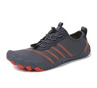 Casual Water Shoes,Summer Quick-Dry Barefoot Pool Swim Shoes Women,Comfy Breathable Aqua Surf Beach Shoes Mens,Unisex Adult,for Hiking Training Outdoor Water Sports (Color : Grey, Size : 6.5 UK)