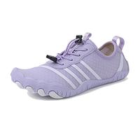 Casual Water Shoes,Summer Quick-Dry Barefoot Pool Swim Shoes Women,Comfy Breathable Aqua Surf Beach Shoes Mens,Unisex Adult,for Hiking Training Outdoor Water Sports (Color : Purple, Size : 6 UK)
