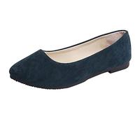 Casual Women's Shoes Business Casual Shoes Flat Comfortable Shoes Flat Heel Comfortable Shoes Toe Sandals Flat Lightweight Non-Slip Comfortable Breathable Single Shoes Pea Shoes, Green, 7 UK