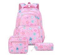 Casual Y2K Schoolbag Multi-Layer Pockets Polka Dots Rucksack Floral