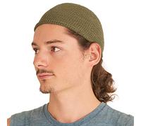 Casualbox Men Skull Cap Islam Beanie Hat HAND Made Tight Fashion Khaki(Size: M)