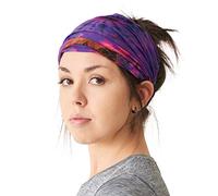 Casualbox | Tie-Dye Hippie Headband | Elastic Bandana | Head Cover Wrap for Men & Women | Psychedelic Flower Pattern | 60's 70's Retro Bohemian Boho B