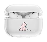 CasurvivePro AirPods 4 Protective Case, Clear TPU Case with Cute Dinosaur Patterns, Scratch Protection, Friction Free, Travel & Everyday Use