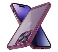 CasurvivePro Case Compatible for iPhone 13 Pro for Women Men, [Compatible with MagSafe] Anti-Fingerprint Anti-Scratch Hard Acrylic PC Back Phone Cover - rose Red