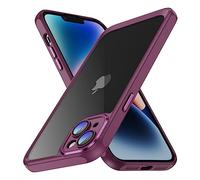 CasurvivePro Case Compatible for iPhone 14 for Women Men, [Compatible with MagSafe] Anti-Fingerprint Anti-Scratch Hard Acrylic PC Back Phone Cover - rose Red