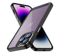 CasurvivePro Case Compatible for iPhone 14 Pro for Women Men, [Compatible with MagSafe] Anti-Fingerprint Anti-Scratch Hard Acrylic PC Back Phone Cover - Black