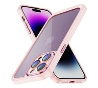 CasurvivePro Case Compatible for iPhone 15 Pro for Women Men, [Compatible with MagSafe] Anti-Fingerprint Anti-Scratch Hard Acrylic PC Back Phone Cover - Apricot