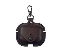 CasurvivePro Headphones Cases for AirPods Pro Case Cover, business PU Leather Cases Covers with Carabiner Apple AirPods Pro 1st Charging Case Cases Dark brown