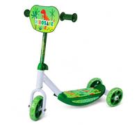 CASVO 3 Wheel Scooter for Kids Foldable Lean-to-Steer Kick Scooter with Adjustable Handlebar, Durable PVC Wheels, Stable Three-Wheel Design, Outdoor Ride-On Scooter for Boys & Girls (Dinosaur)