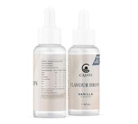 CASVO FlavDrops My Liquid Sweetener | Natural Flavour Enhancer for Protein, Oats, Coffee & More | Sugar-Free & Easy to Mix Vanilla Drops (50ml)