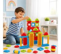 CASVO Hedgehog Building Blocks 150 Pieces Creative Interlocking Construction Toy for Kids, STEM Educational Building Set, Fine Motor Skills Learning, Colourful DIY Blocks for Boys & Girls Ages 3+