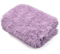 CASVO Ultra Soft Cuddles Throws Hug & Snug Blanket Long Pile Fluffy Fleece Sherpa Throw Plush Blanket for Sofa Bed & Travel Warm Lightweight Multipurpose Large Blanket Double-150x200cm (Lilac)