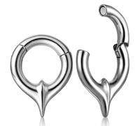 Casvort 2PCS Hypoallergenic Silver Covenant Ear Weights 316 Stainless Steel Ear Hangers Timeless Plugs for Stretched Lobe in 2g Fashion Piercing Body Jewelry