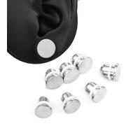 Casvort 8 PCS 0.5mm Increments 0g-00g Comfy Pain-free Single Flare Silver Dead Stretching Plugs, 316 Surgical Steel Septum Bullet Retainer, Hypoallergenic Ear Lobe Stretching Kits Tapers.