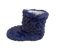 CasWinter Couples Floor Adult Thickened Plush Indoor Dance High Tube Floor Boots Early Education Parents Memory Sandals Women (Navy, 5)