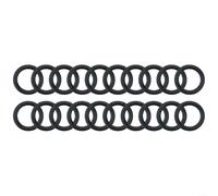 Caswynlife 20pcs Scuba Diving O-Ring Kit, For BCD Regulator Hoses, Rubber Replacement Seals, For Tank Valve, Pressure Gauge And Dive Lights, Black
