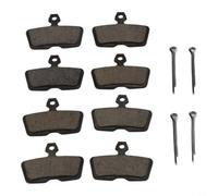 Caswynlife 4 Pairs Semi-Metallic Bicycle Disc Brake Pads For Sram Code R 2011-2014 Dh Four-Piston,High Heat Dissipation Mountain Bike Cooling Brake Pads Replacement