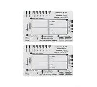Caswynlife 7 Step Ruler Interpretation Measurement Tool Transparent Caliper For Heartbeat Rhythm PR QRS ST Interval Assessment With Storage Card Holder Option(2pcs)