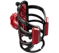 Caswynlife Aluminium Alloy Cage Motorcycle and Bike Handlebar 18-32mm, Secure Cup Holder with Quick Release Buckle, Gold(Red)