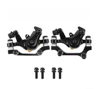 Caswynlife Aluminum Alloy Bike Brake Caliper, Front and Rear Disc Brakes 160mm Rotors, E-Scooter Compatible, High Stopping, Black(front + back)