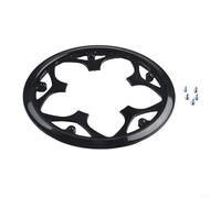 Caswynlife Bicycle Crank Guard Protector, For Chainring, Plastic Crankset Cover Shield, Quick Install Bike Chain Wheel Ring Protection Accessory, Black(G5TCO-48)