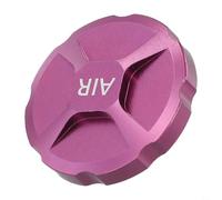 Caswynlife Bicycle Front Fork Cap, Aluminum-Alloy Lightweight Front Air Chamber Cover, Easy Installation And Removal, For Mountain Bikers Road Cyclists And Commuters(purple)