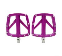 Caswynlife Bicycle Pedals For Mountain Road Folding E-Bikes, Nylon Anti-Slip Platform With Sealed Bearings, 9/16 Inch Steel Shaft, Cycling Treadle Pair(purple)