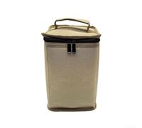 Caswynlife Camping Gas Canister Storage Bag, Shockproof Organizer, For 4-6 Propane Cylinders, Portable Oxford Case, With H, &les, For Outdoor Hiking Stove Accessories(small Khaki)
