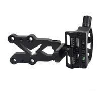 Caswynlife Compound Bow Sight 5-Pin Adjustable Aluminum Alloy, Luminous Aperture For Night Hunting With for SPIRIT Level, Accessory