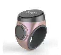 Caswynlife Digital Ring Counter With LCD Display, Rechargeable Type-C Hand Tally For Knitting Row Counting, Adjustable Fit Stitch Marker For Fitness & Sports(Pink)
