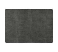 Caswynlife Double-Sided Leather Placemat 43X30Cm, Waterproof Non-Slip Rectangle Table Mat For Kitchen Dining, Easy To Clean Modern Desk Protector For HOMEs Dinner Party(Black)