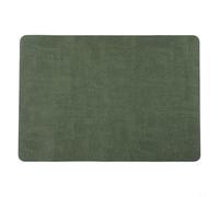 Caswynlife Double-Sided Leather Placemat 43X30Cm, Waterproof Non-Slip Rectangle Table Mat For Kitchen Dining, Easy To Clean Modern Desk Protector For HOMEs Dinner Party(Green)