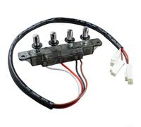Caswynlife Range Hood Switch Button Replacement, 4/5 Key Controller, For Kitchen Ventilation Fans, Multi-Function Power & Light Control Panel, Compact Silver Design, For Easy(10)