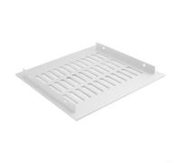 Caswynlife Rectangular Air Vent Cover for Wardrobe Shoe Cabinet Closet, Louvered Ventilation Grille with 200mm Width, Compatible with 200x200mm/250mm/300mm/400mm Enclosures(White 200x200mm)